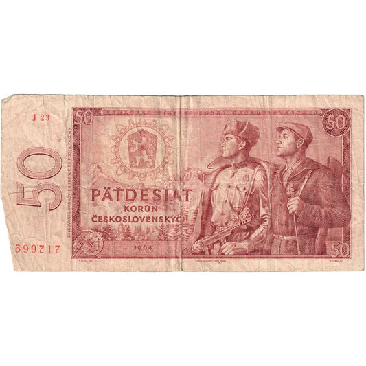 Banknot, 
  
  Çekoslovakya, 
  
  50 Korun