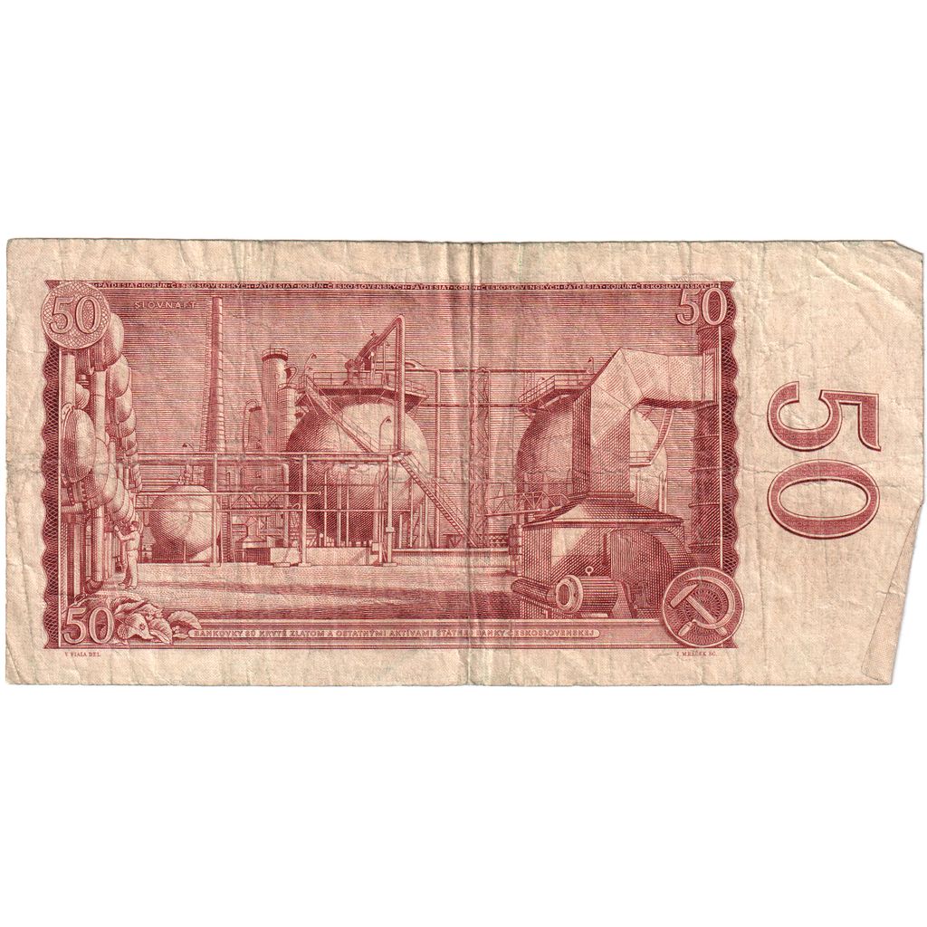 Banknot, 
  
  Çekoslovakya, 
  
  50 Korun