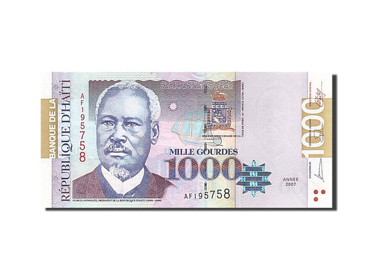 Banknot, 
  
  Haiti, 
  
  1000 Su Kabağı