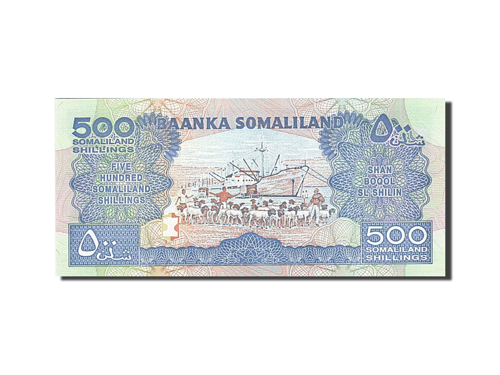 Banknot, 
  
  Somaliland, 
  
  500 Şilin = 500 Şilin