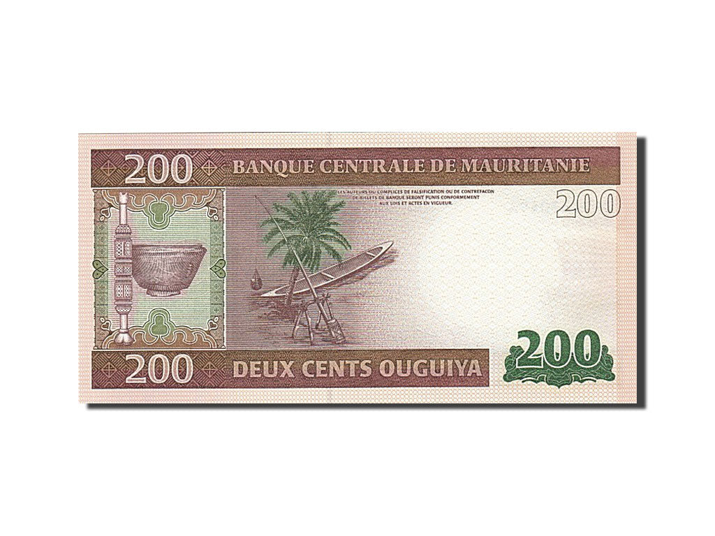 Banknot, 
  
  Moritanya, 
  
  200 Ouguiya