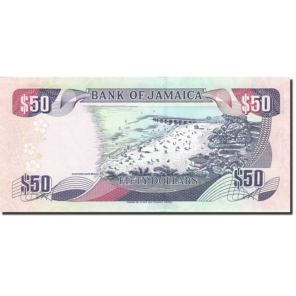 Banknot, 
  
  Jamaika, 
  
  50 Dolar