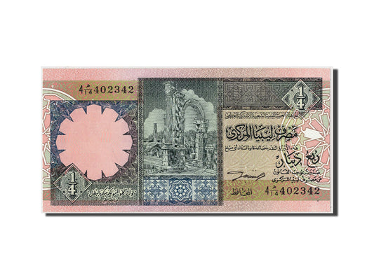 Banknot, 
  
  Libya, 
  
  1/4 Dinar