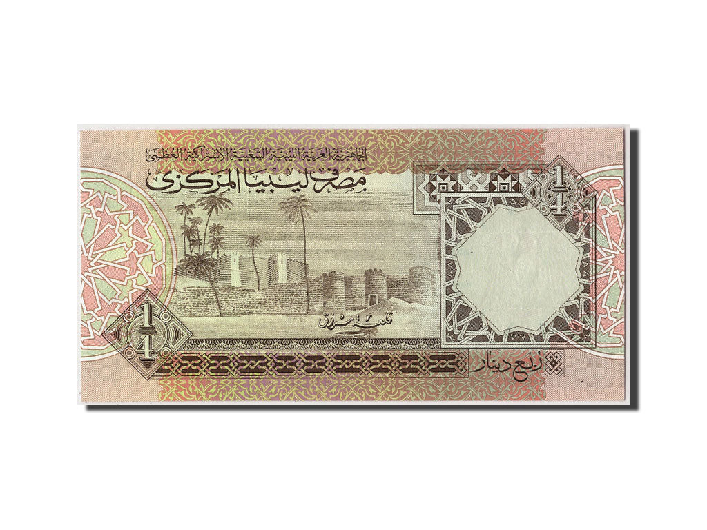 Banknot, 
  
  Libya, 
  
  1/4 Dinar