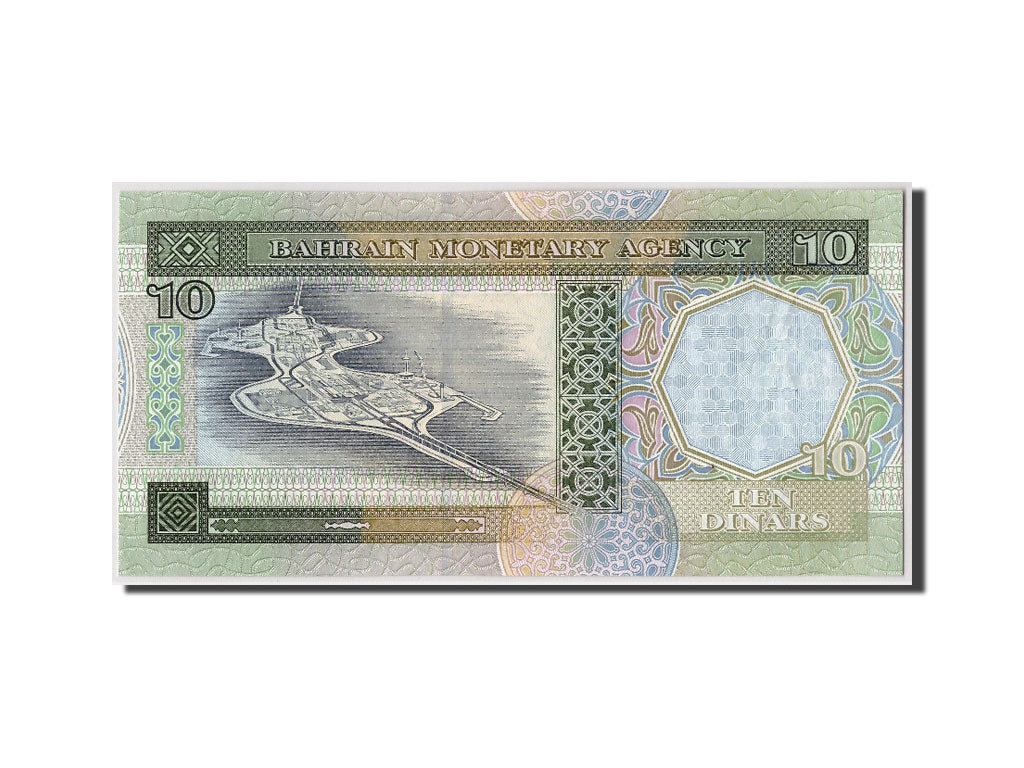 Banknot, 
  
  Bahreyn, 
  
  10 Dinar