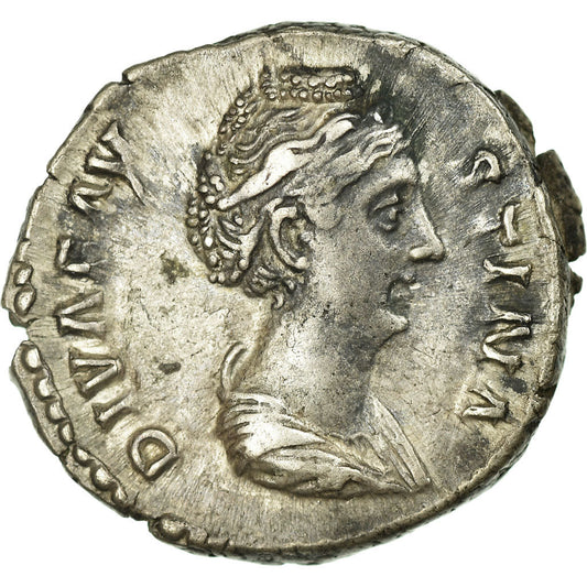 madeni para, 
  
  Faustina ben, 
  
  Denarius