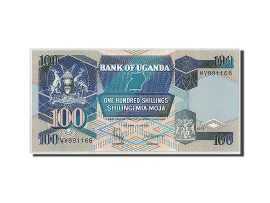 Banknot, 
  
  Uganda, 
  
  100 Şilin