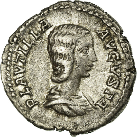 madeni para, 
  
  Plautilla, 
  
  Denarius