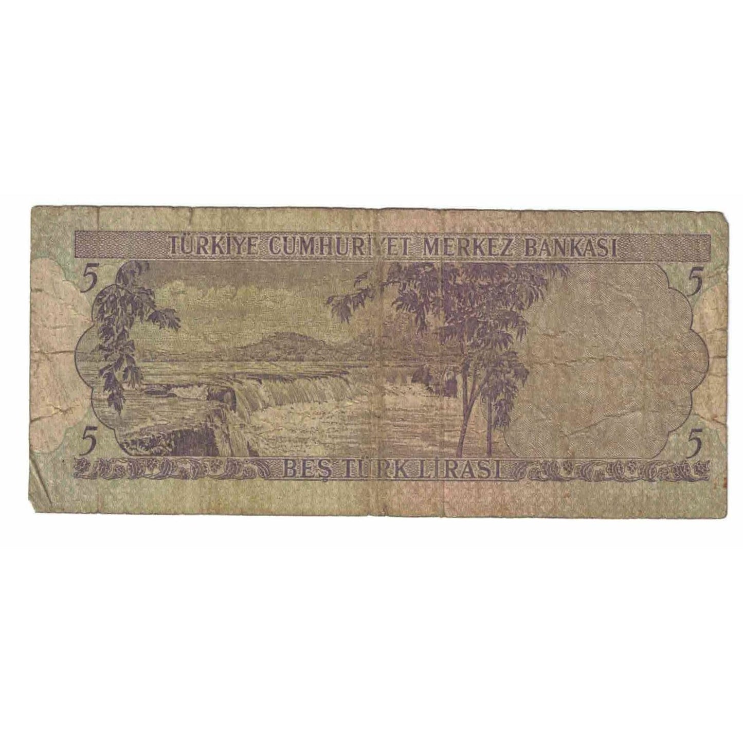 Banknot, 
  
  Hindi, 
  
  5 lira