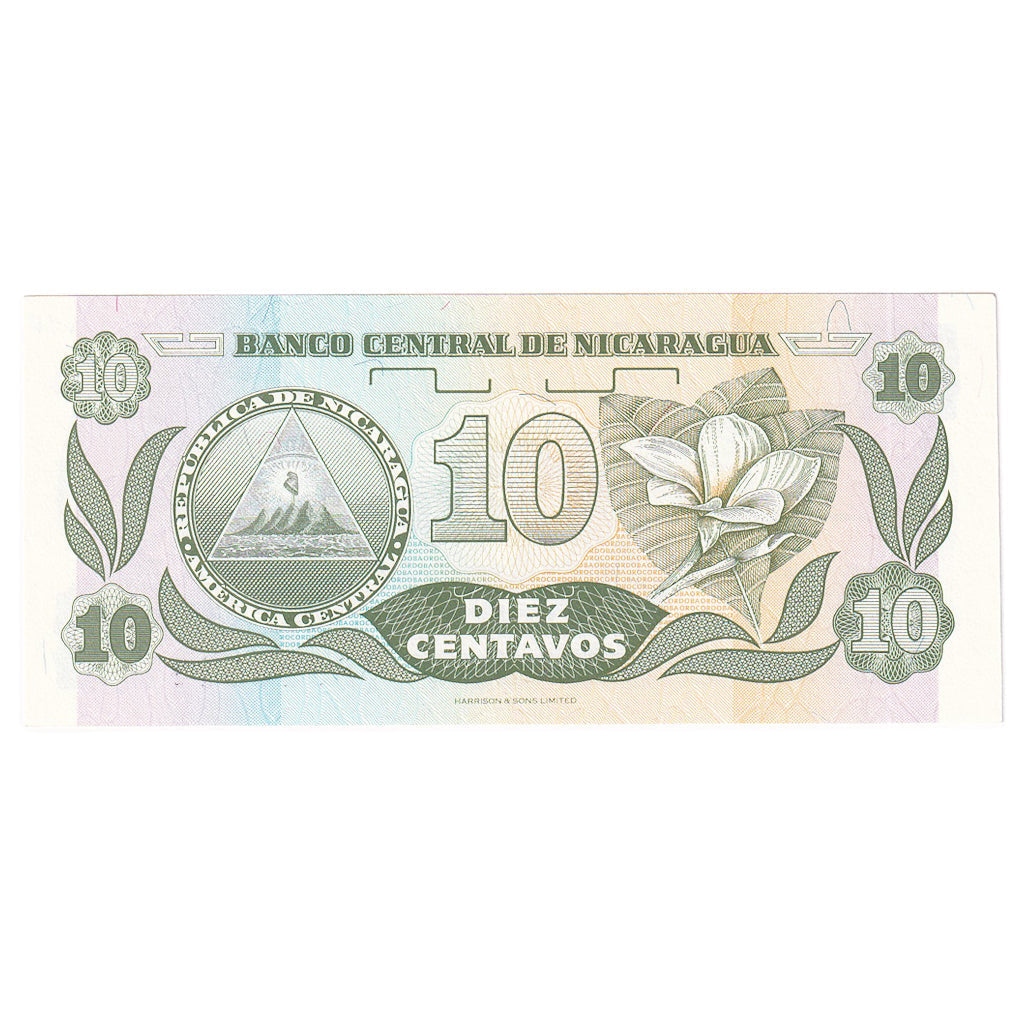 Banknot, 
  
  Nikaragua, 
  
  10 Centavo