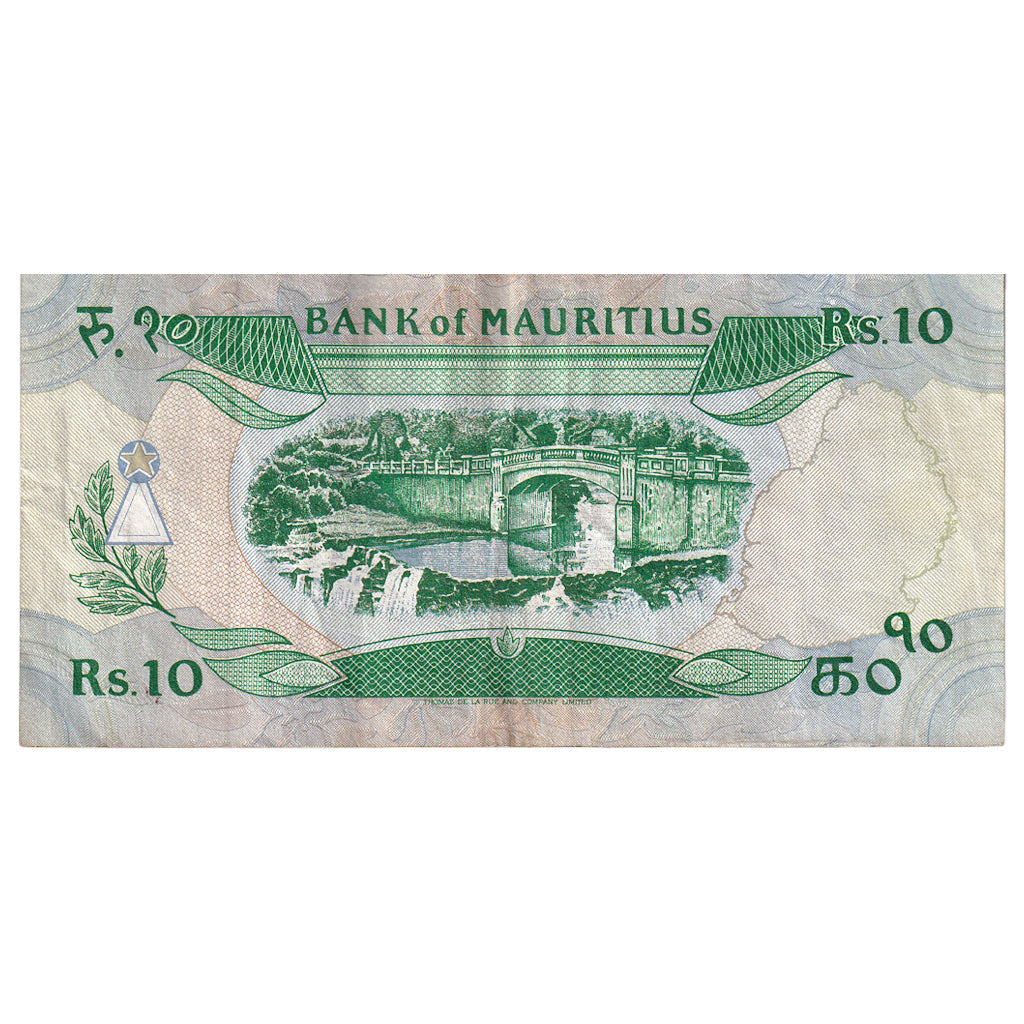 Mauritius, 
  
  10 Rupi, 
  
  Tarihsiz (1985)