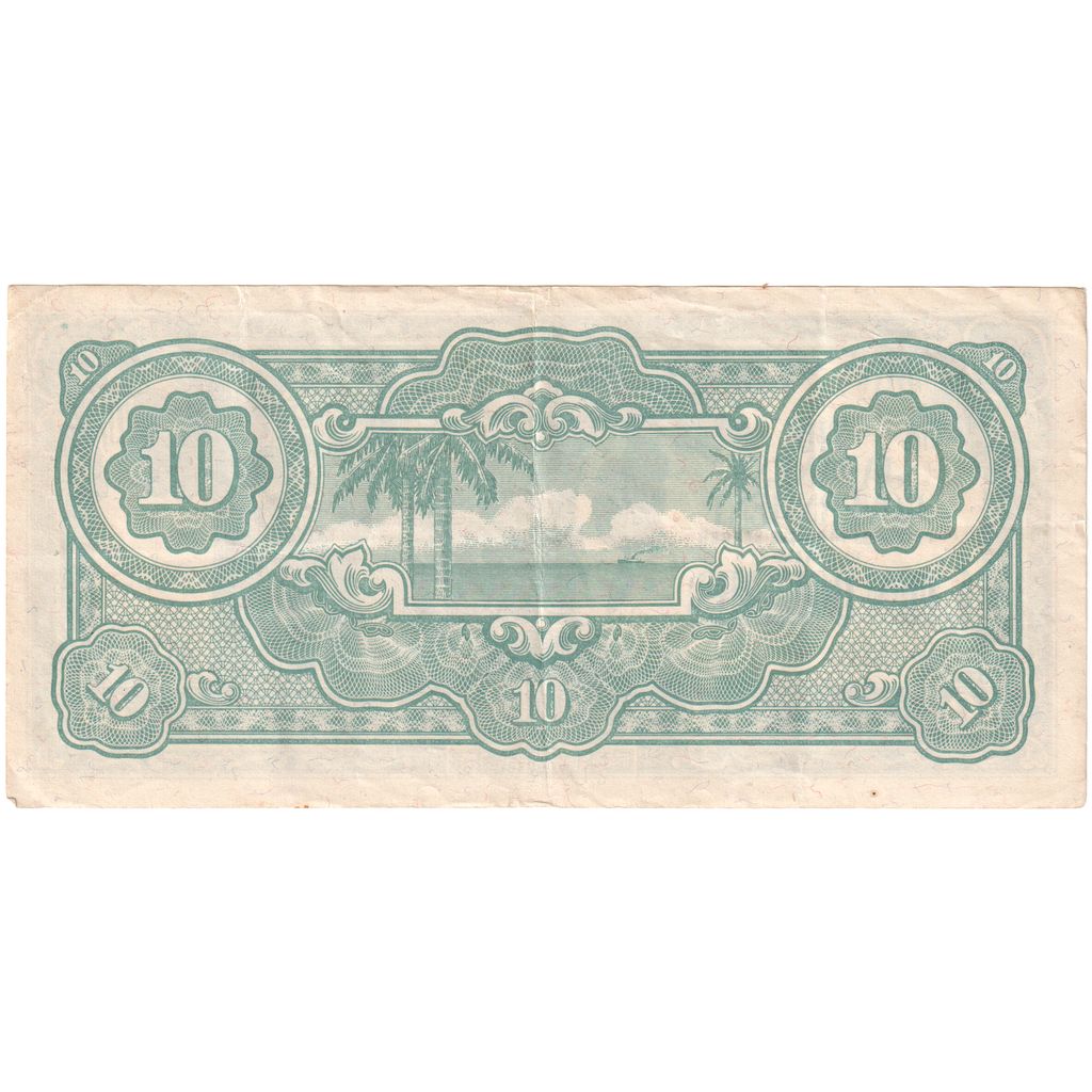 MALEYA, 
  
  10 Dolar, 
  
  1942-1944