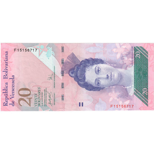 Venezuela, 
  
  20 Bolivar, 
  
  2007-05-24