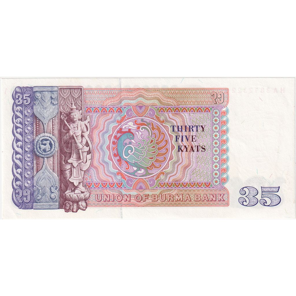 Burma, 
  
  35 Kyat, 
  
  ÇİL(65-70)