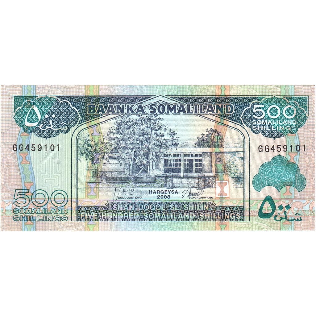 Somaliland, 
  
  500 Şilin = 500 Şilin, 
  
  ÇİL(65-70)