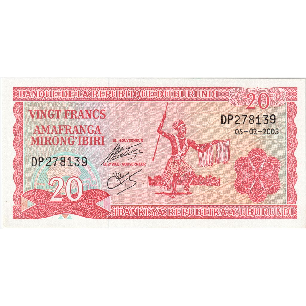 Burundi, 
  
  20 Frank, 
  
  2005-02-05