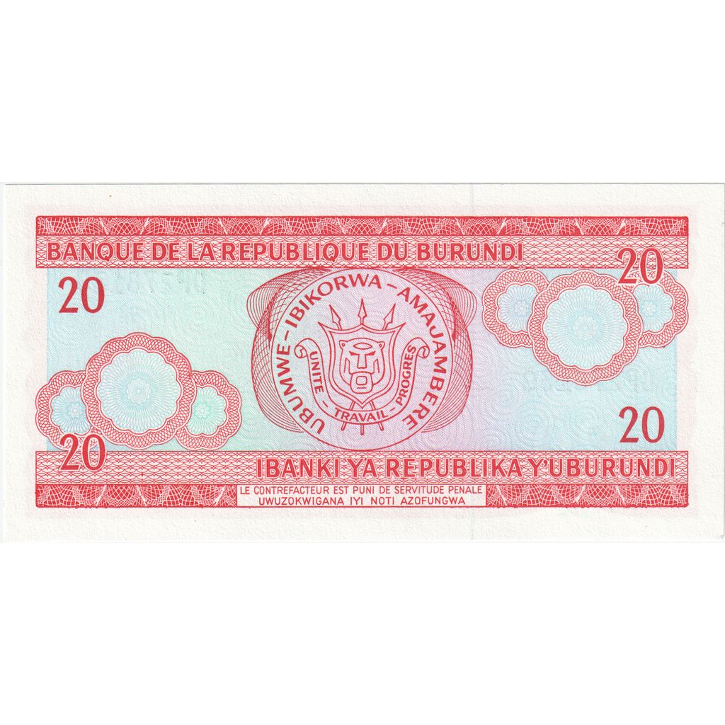 Burundi, 
  
  20 Frank, 
  
  2005-02-05