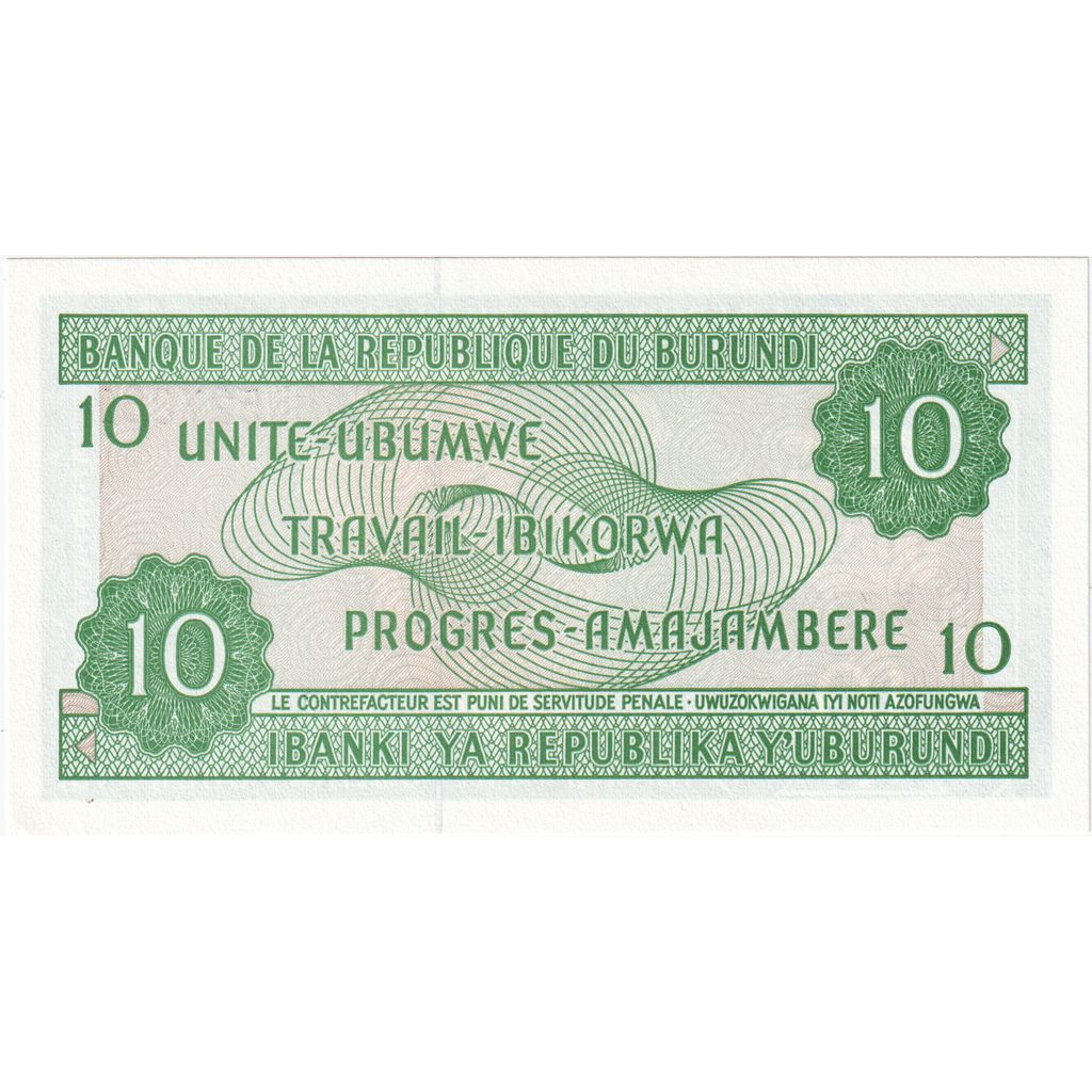 Burundi, 
  
  10 Frank, 
  
  2005-02-05