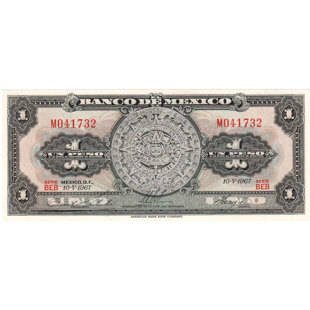 Meksika, 
  
  1 Peso, 
  
  1967-05-10