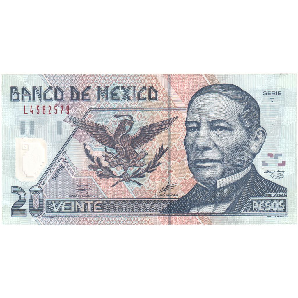 Meksika, 
  
  20 Peso, 
  
  2001-05-17