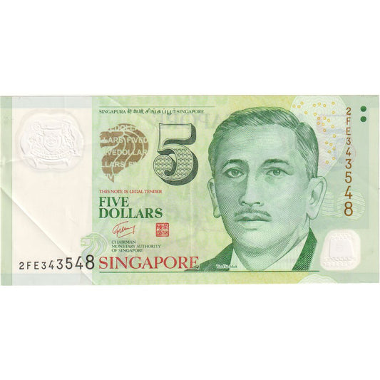 Singapur, 
  
  5 Dolar, 
  
  VF(20-25)