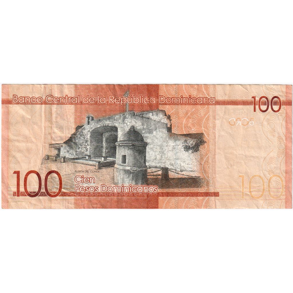 Dominik Cumhuriyeti, 
  
  100 Peso Dominikan, 
  
  EF(40-45)