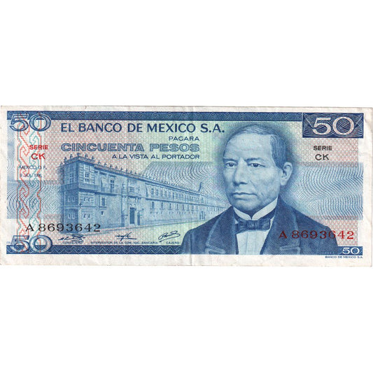 Meksika, 
  
  50 Peso, 
  
  1976-07-08