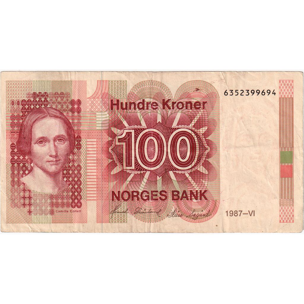 Norveç, 
  
  100 Kron, 
  
  EF(40-45)