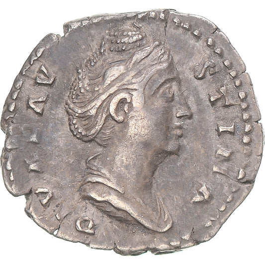 madeni para, 
  
  Diva Faustina I, 
  
  Denarius