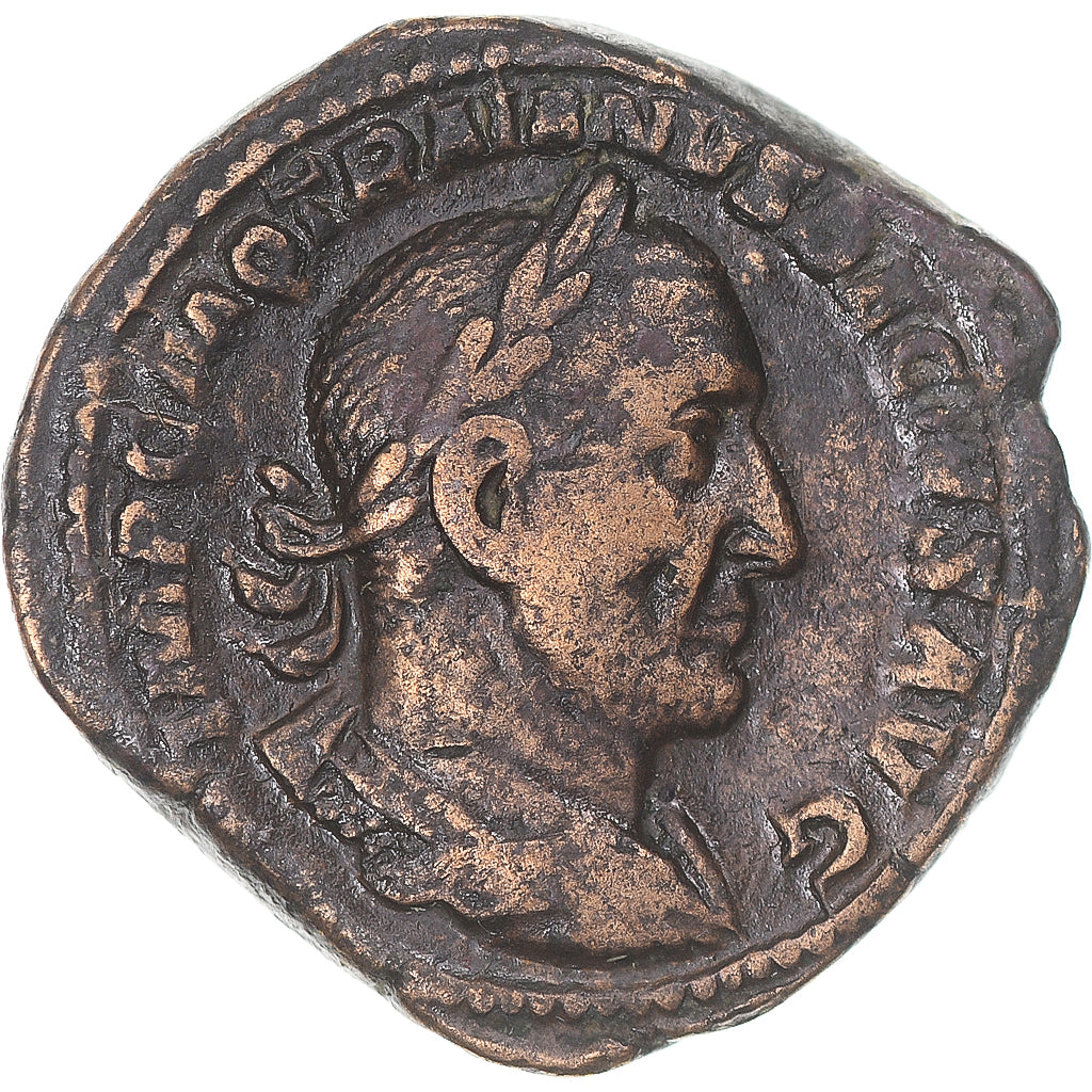 madeni para, 
  
  Trajan Decius, 
  
  Sestertius