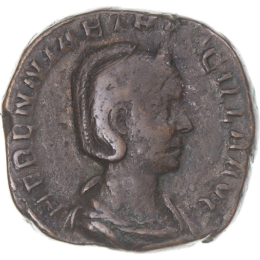 madeni para, 
  
  Herennia Etruscilla, 
  
  Sestertius