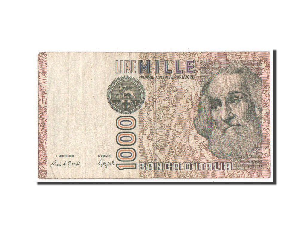 Banknot, 
  
  İtalya, 
  
  1000 Lire