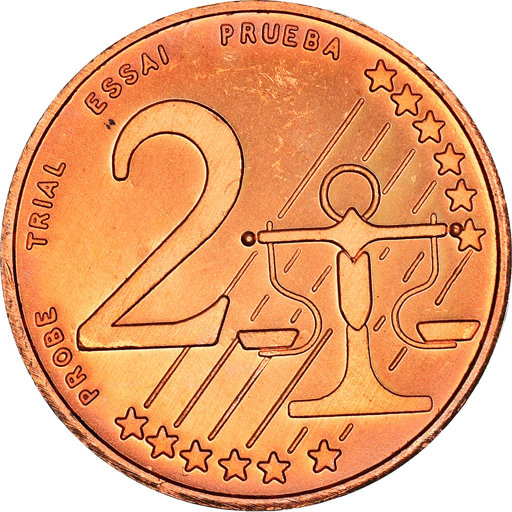 Letonya, 
  
  2 Euro Cent, 
  
  Essai