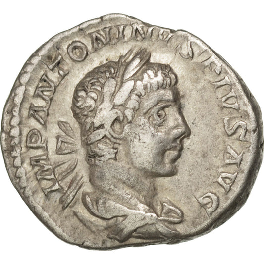 madeni para, 
  
  Elagabalus, 
  
  Denarius