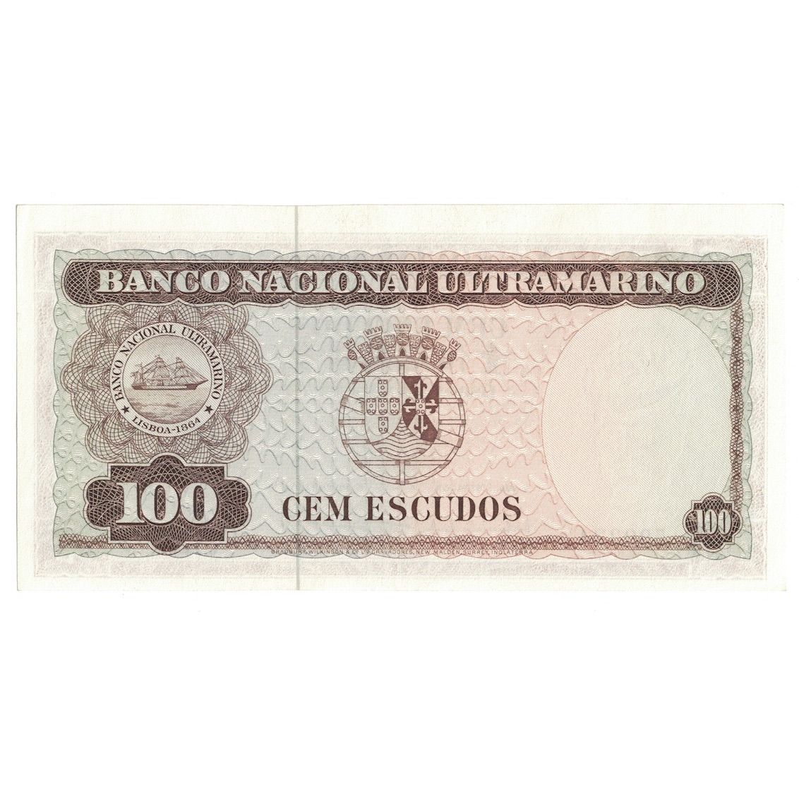 Banknot, 
  
  Timor, 
  
  100 Escudo