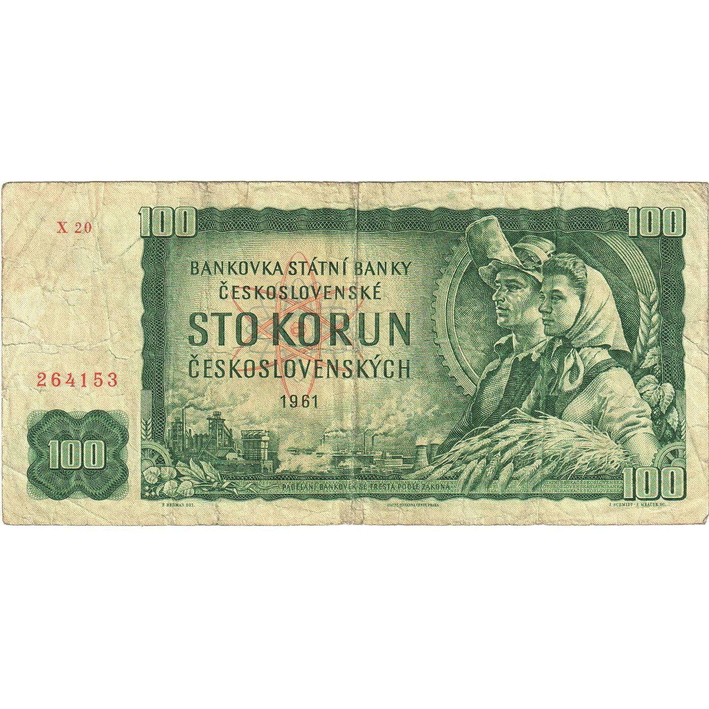 Banknot, 
  
  Çekoslovakya, 
  
  100 Korun