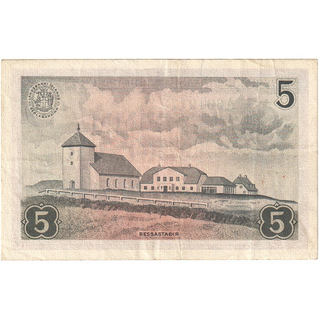 İzlanda, 
  
  5 Kronur, 
  
  1957-06-21