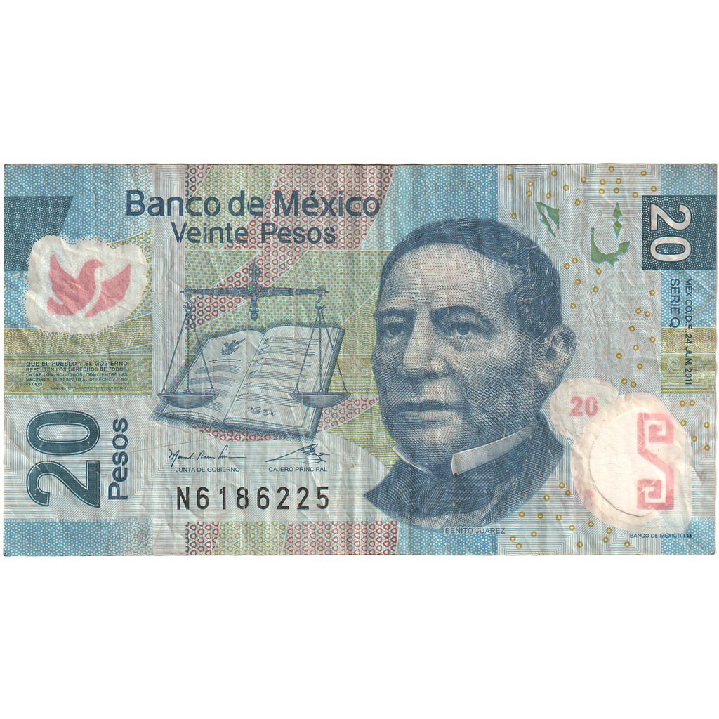 Meksika, 
  
  20 Peso, 
  
  2006