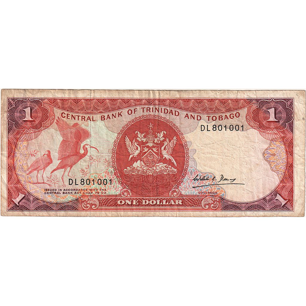 Trinidad ve Tobago, 
  
  1 Dolar, 
  
  Tarihsiz (1985)