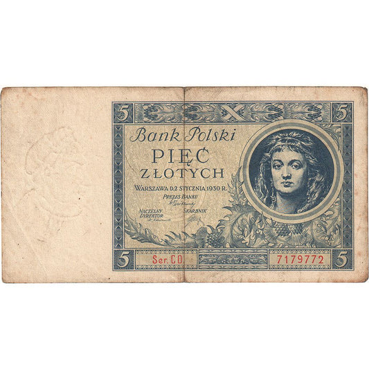 Polonya, 
  
  5 Zlotiç, 
  
  1930