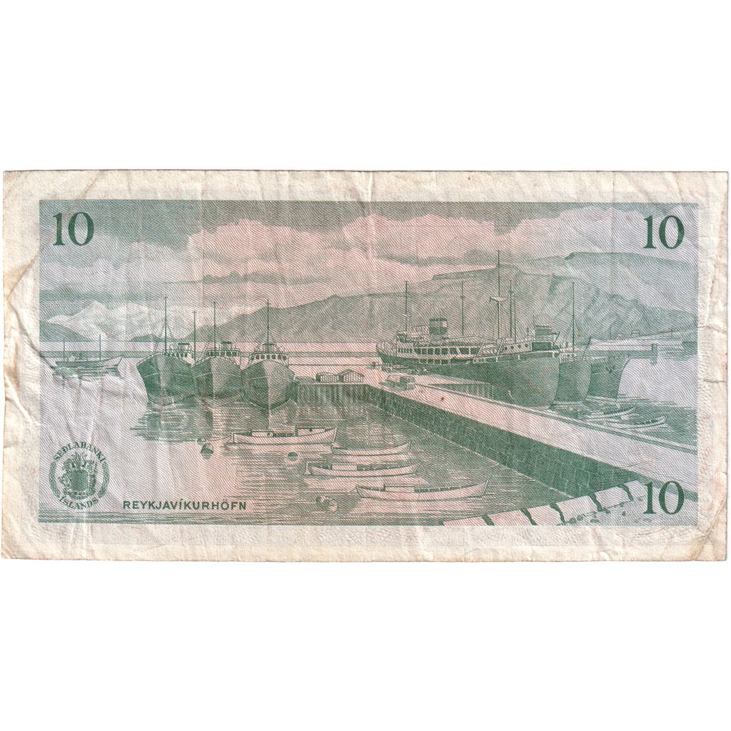 İzlanda, 
  
  10 Kronur, 
  
  1961-03-29