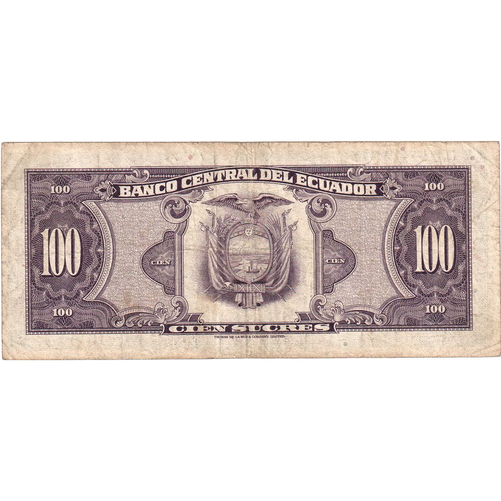 Ekvador, 
  
  100 Sucre, 
  
  1974-07-17