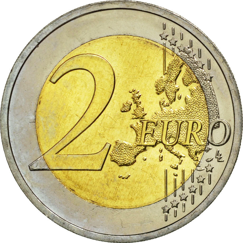 Avusturya, 
  
  2 Avro, 
  
  10 yıl Euro