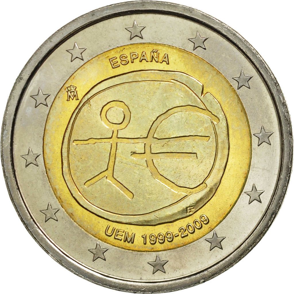 İspanya, 
  
  2 Avro, 
  
  10 yıl Euro