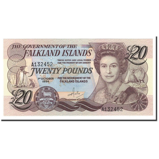 Banknot, 
  
  Falkland Adaları, 
  
  20 pound