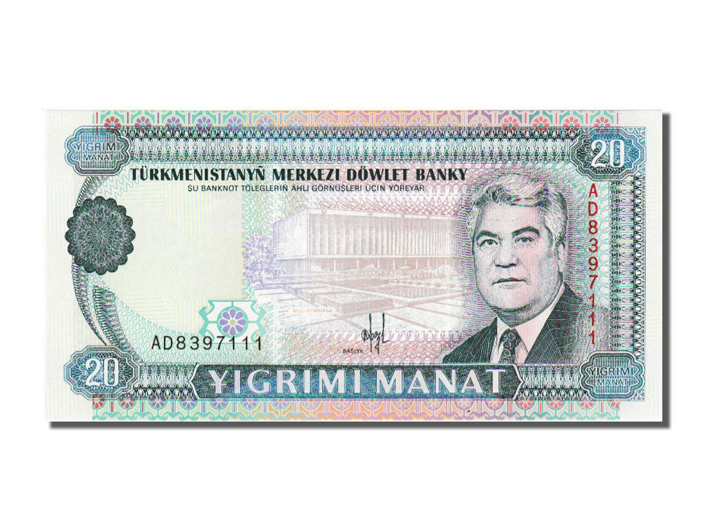 Banknot, 
  
  Türkmenistan, 
  
  20 Manat