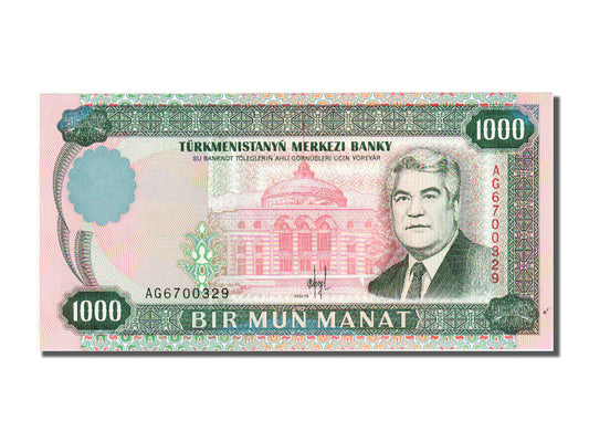 Banknot, 
  
  Türkmenistan, 
  
  1000 Manat