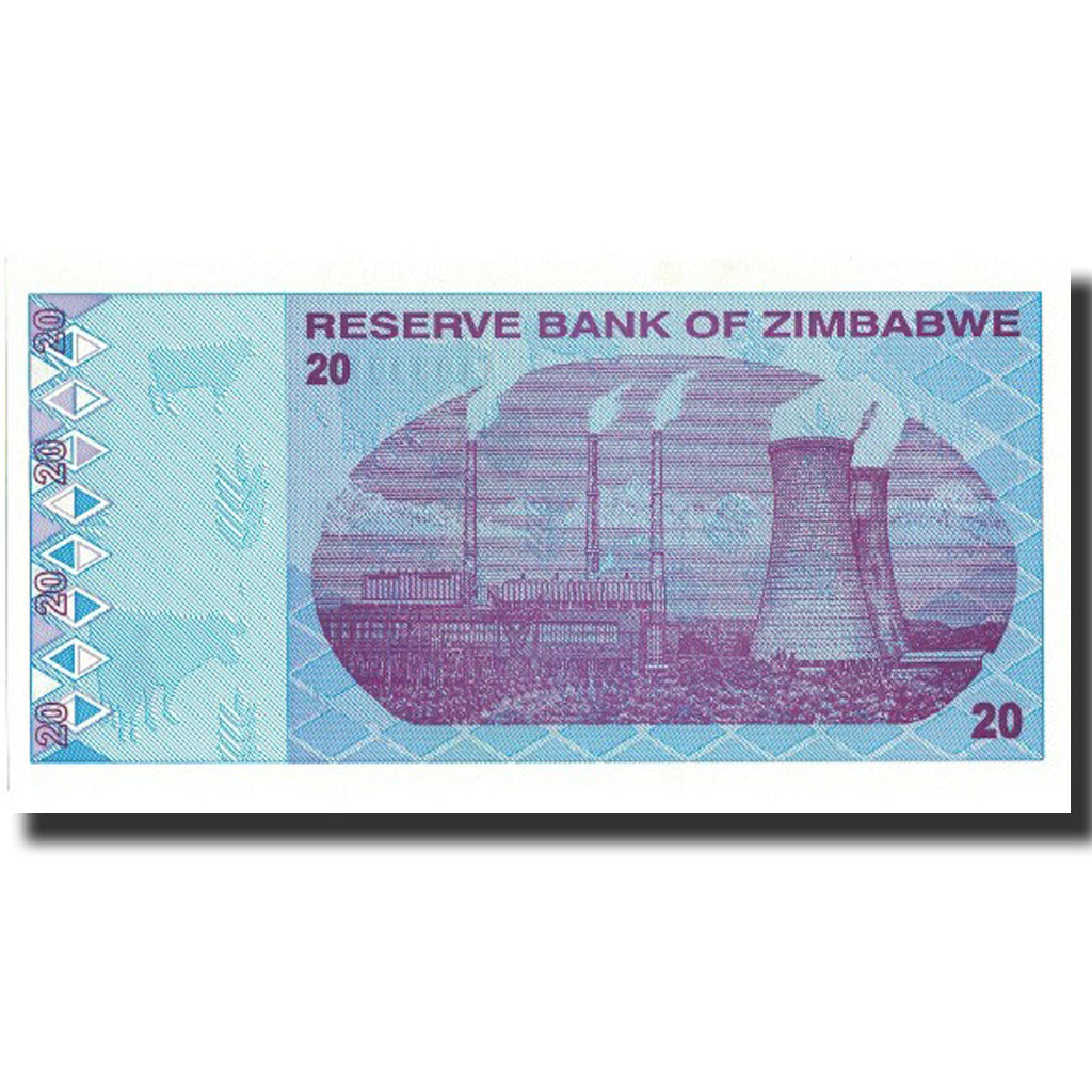 Banknot, 
  
  Zimbabve, 
  
  20 Dolar