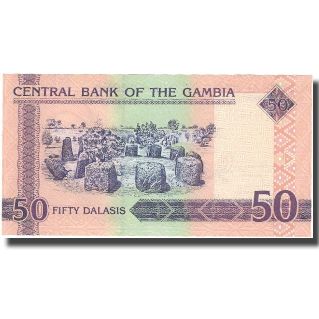 Banknot, 
  
  Gambiya, 
  
  50 Dalasis