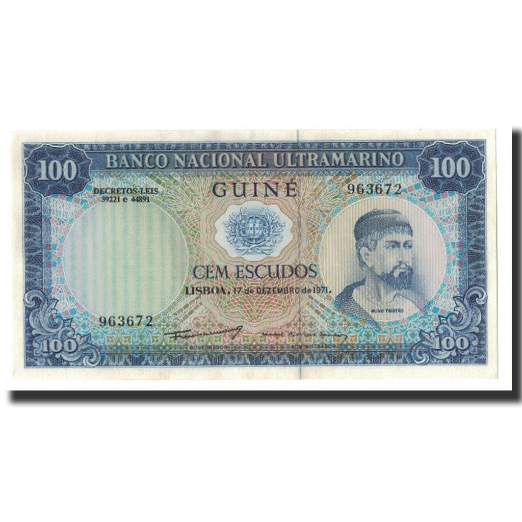 Banknot, 
  
  Portekiz Ginesi, 
  
  100 Escudo